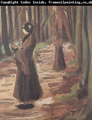 Vincent Van Gogh Tow Women in the Woods (nn04)